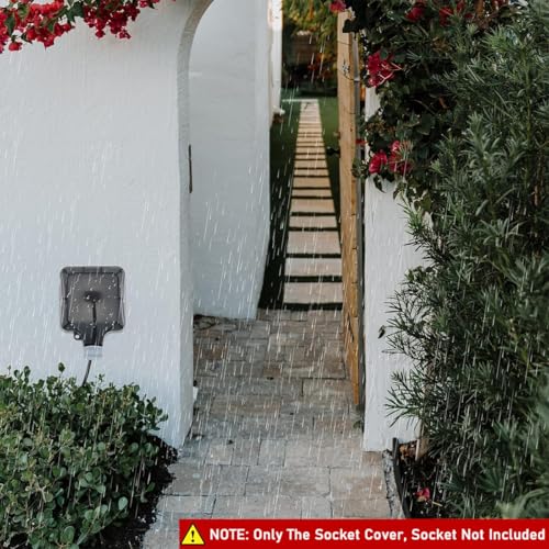 Serplex® 86 Type Waterproof IP66 Black Socket Cover for Single Plug Outdoor Electrical Box ABS Copper Easy Install with Lock Versatile Garden Patio Garage Socket Not Included 3PCS Serplex® 86 Type Waterproof IP66 Black Socket Cover for Single Plug Outdoor Electrical Box ABS Copper Easy Install with Lock Versatile Garden Patio Garage Socket Not Included 3PCS